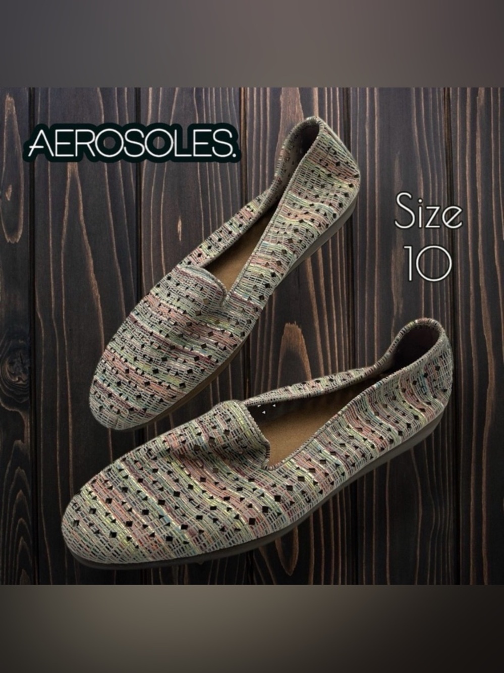 AEROSOLES  Women's You Betcha Slip On Flats Casual Loafer Multi color